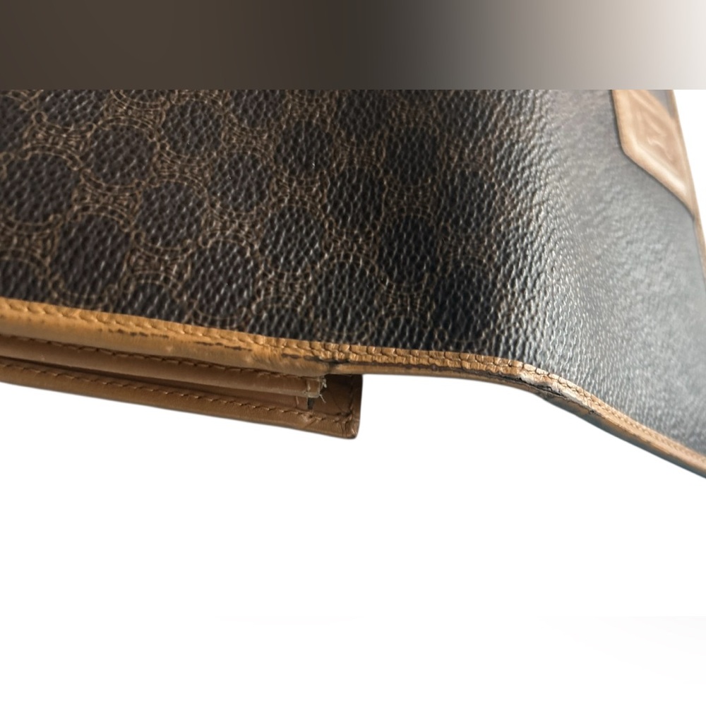 Vintage Celine Long Leather Kiss Lock Flap Wallet - Picture 6 of 12